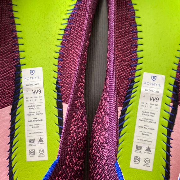 ROTHY’S RETIRED Fig Python Round Toe Flats 9 - Picture 9 of 12